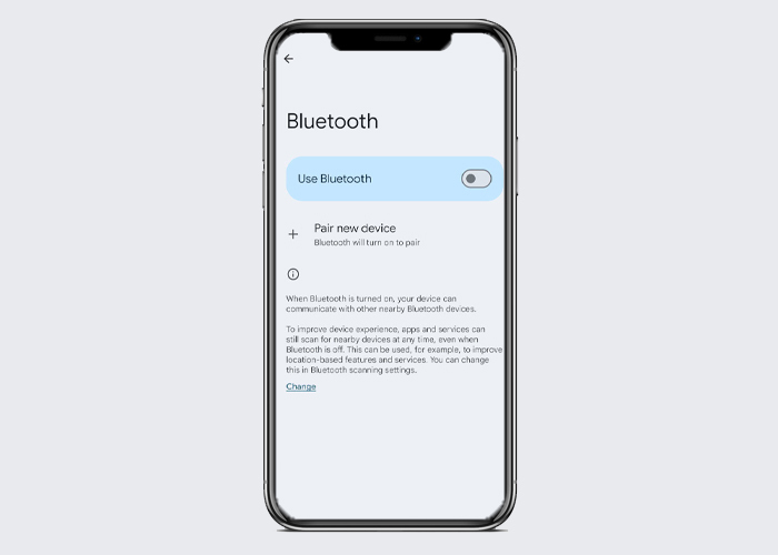 Turn on bluetooth mode
